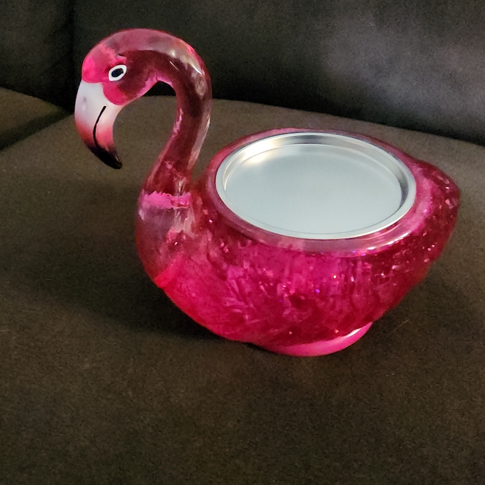 NWT Bath & BODY Works FLAMINGO 3 WICK LIGHT UP FLAMINGO ๐๐ - Picture 4 of 8